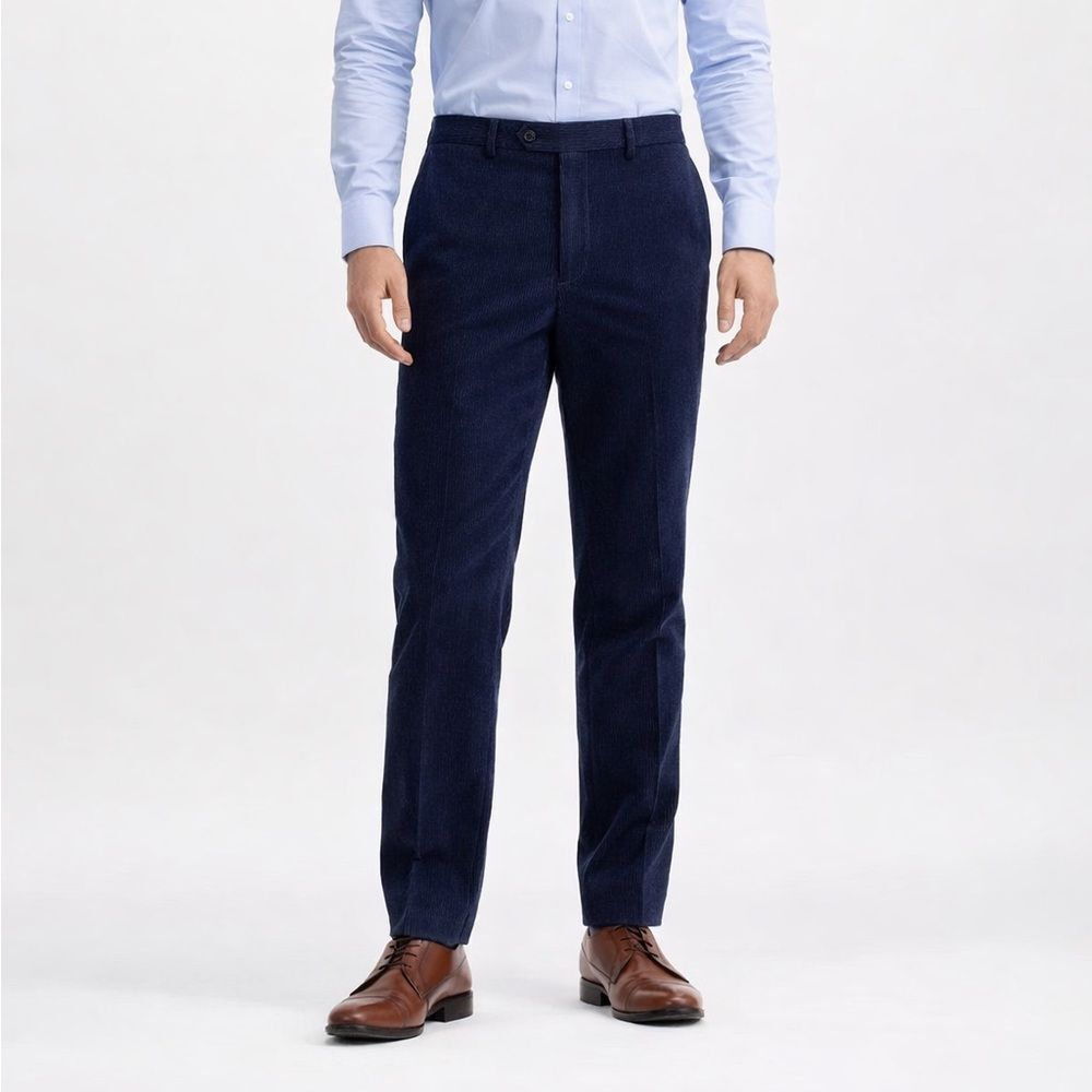 Ted Baker London Corduroy Pants 32R Navy Slim Men's